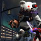 Giant Evil Robot Teddy Bear Attacks Champions Online